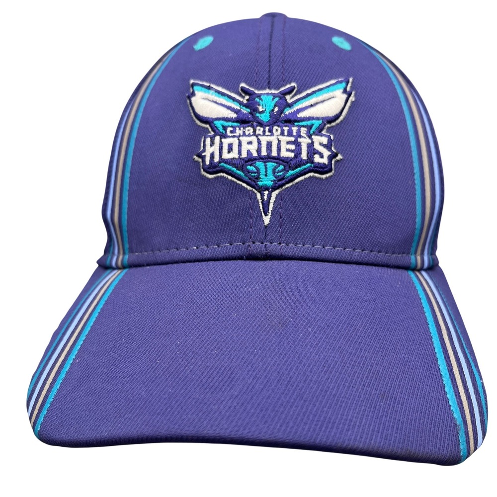 Charlotte Hornets Adidas Hat Mens S/M Purple Teal Embroidered NBA Cap